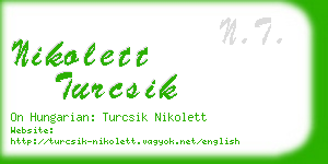 nikolett turcsik business card
